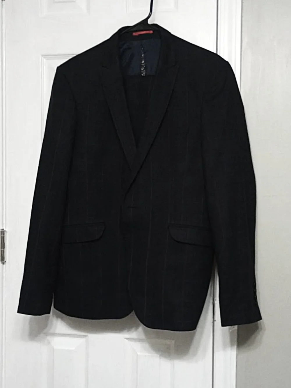 Leonardo Pellini Men Charcoal 2 Piece Suit US 38R